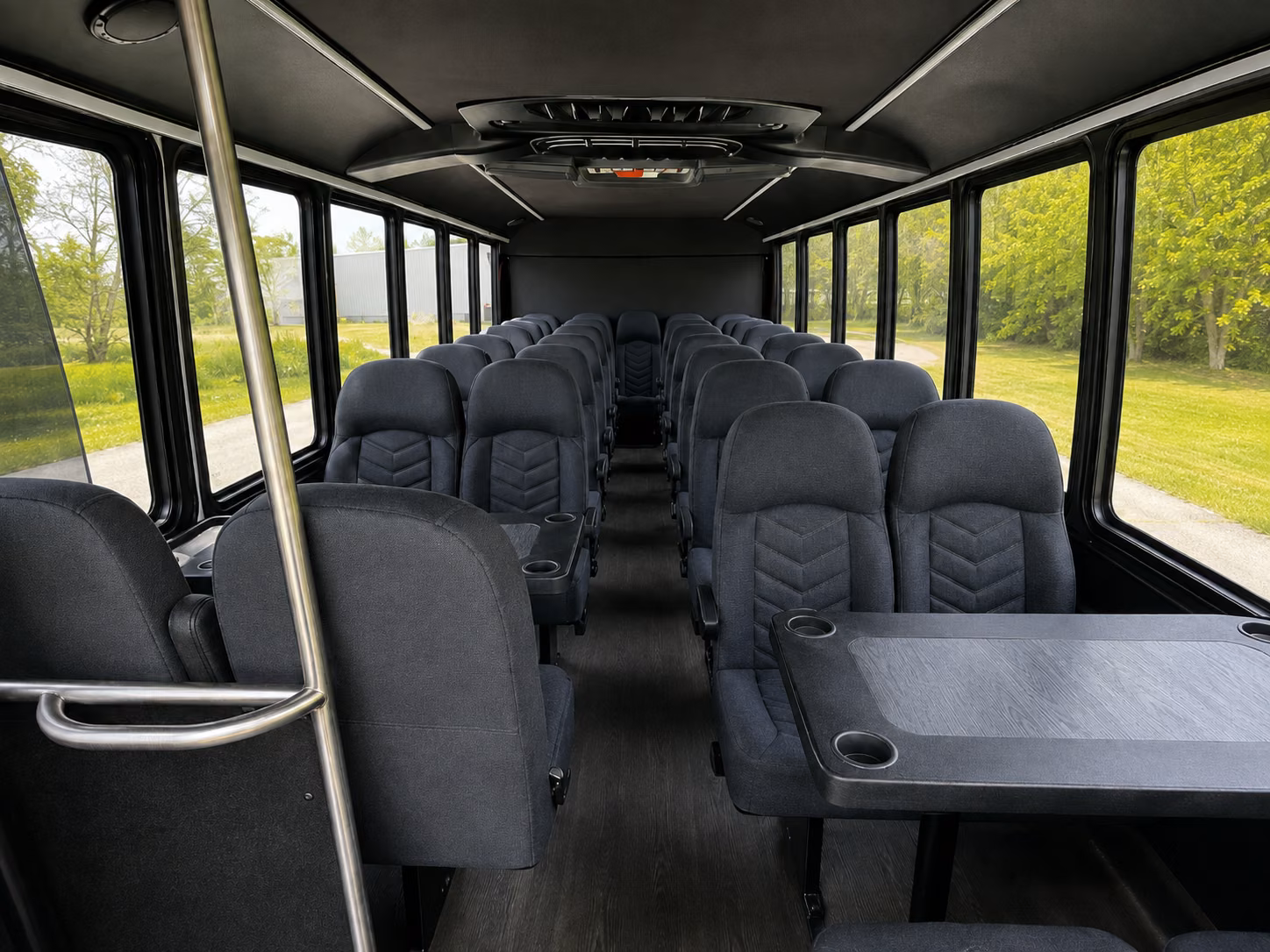 livonia 18 passenger minibus interior