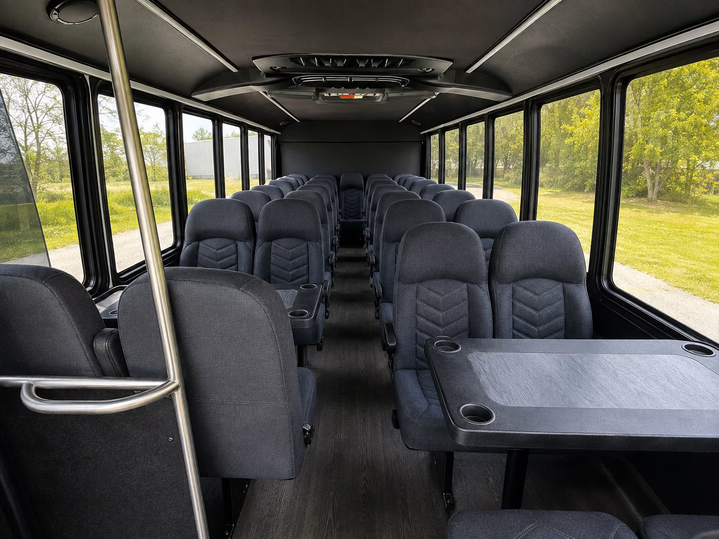 livonia 20 passenger minibus interior