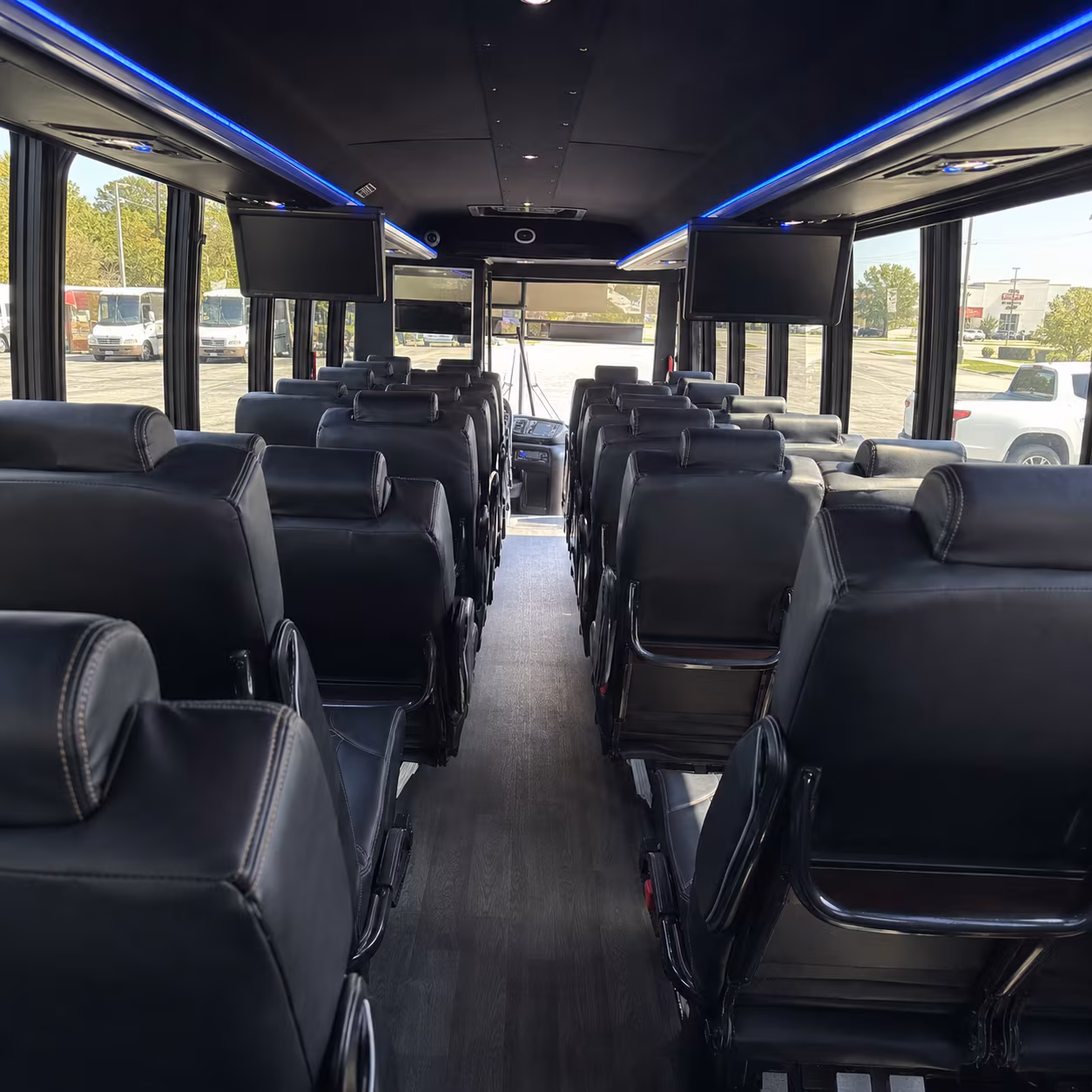 livonia 25 passenger minibus interior