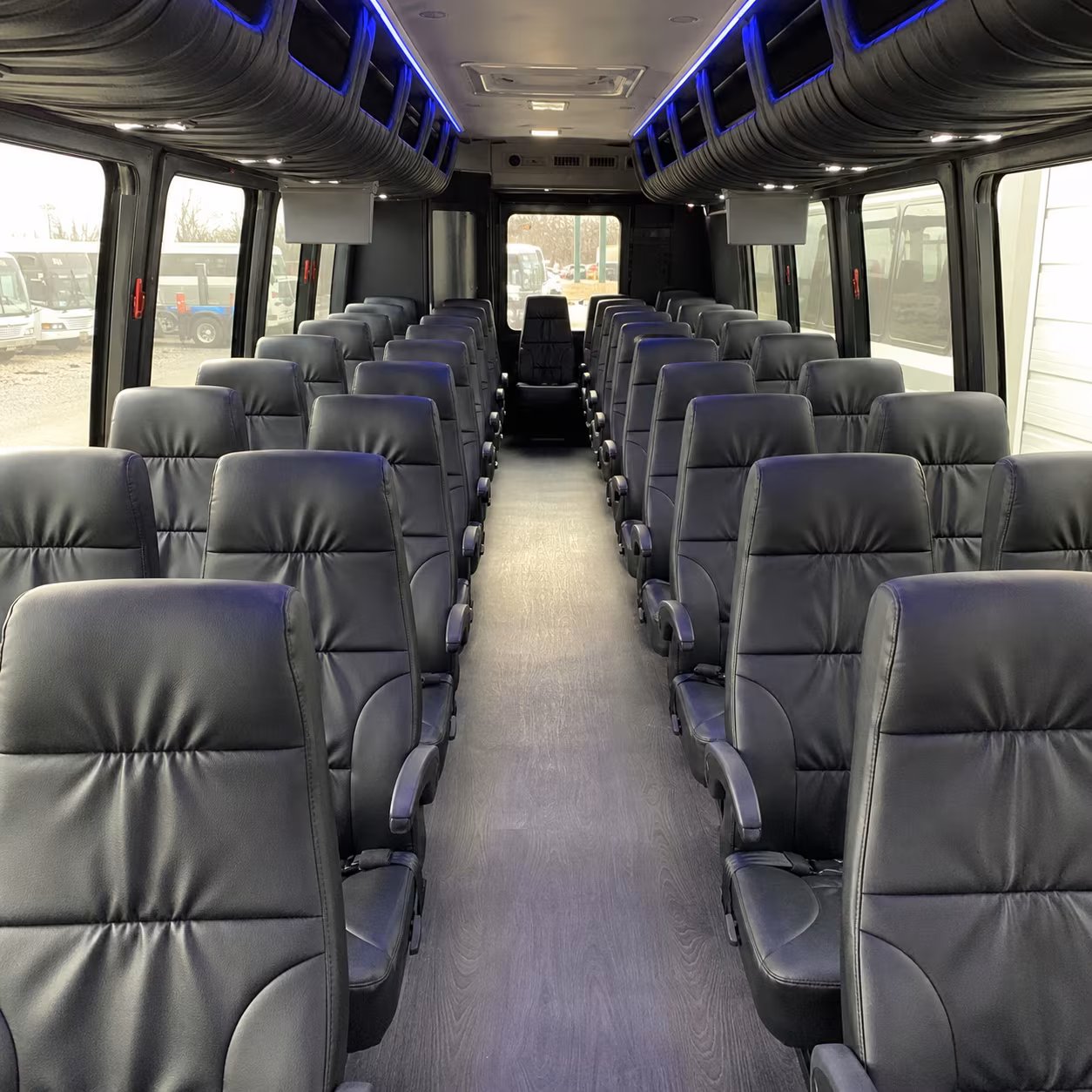 livonia 30 passenger minibus interior