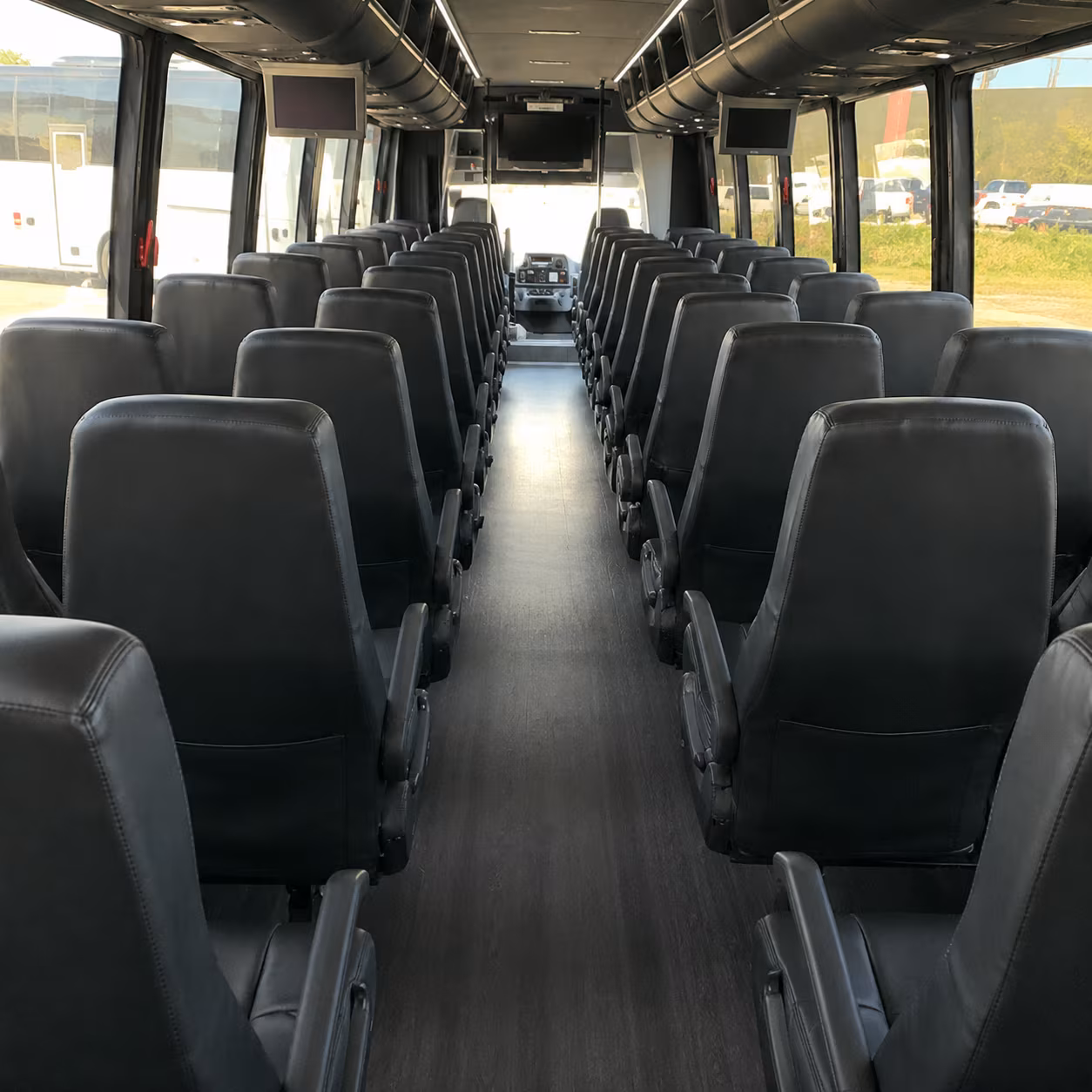 livonia 35 passenger minibus inside