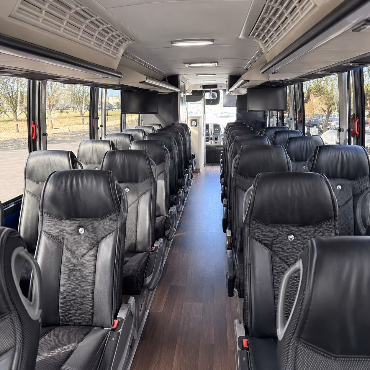 livonia charter bus interior
